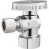 image:imageVEVOR 10 Pack Angle Stop Valve Water Shut Off Valve 12 PEX x 38 OD Compression 14 TurnChrome Plated Brass Shutoff Valves for Bathroom Kitchen Toilet Shower Plumbing10